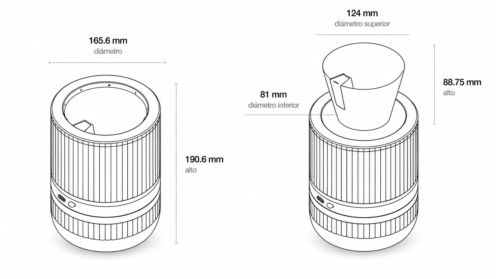 Dimensiones de <b>plantcare.</b>